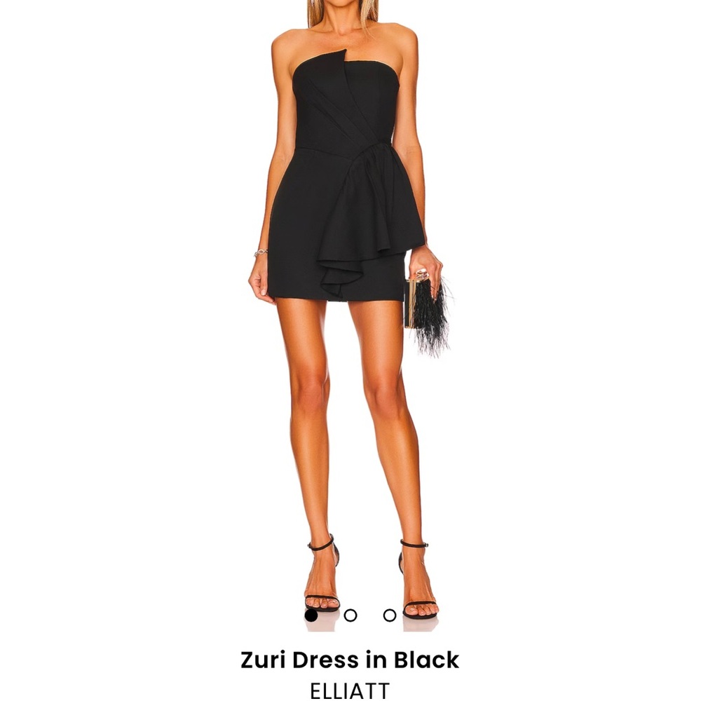 Elliot Black Strapless Dress